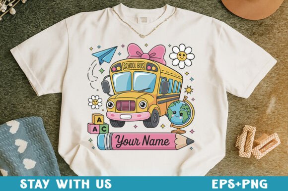 Download Personalized Back to School T-Shirt PNG - Premium Bundle