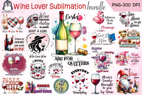 Download Wine Lover Sublimation Bundle - Love Collection