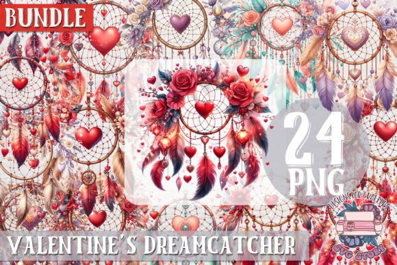 Download Valentine's Love Mandala Dreamcatcher 24 - Love Collection